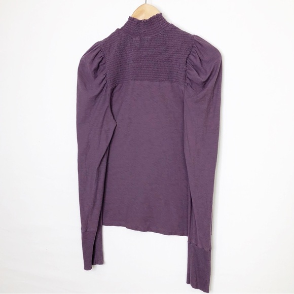 Nation, LTD, purple, smart, puff sleeve top - Picture 3 of 8
